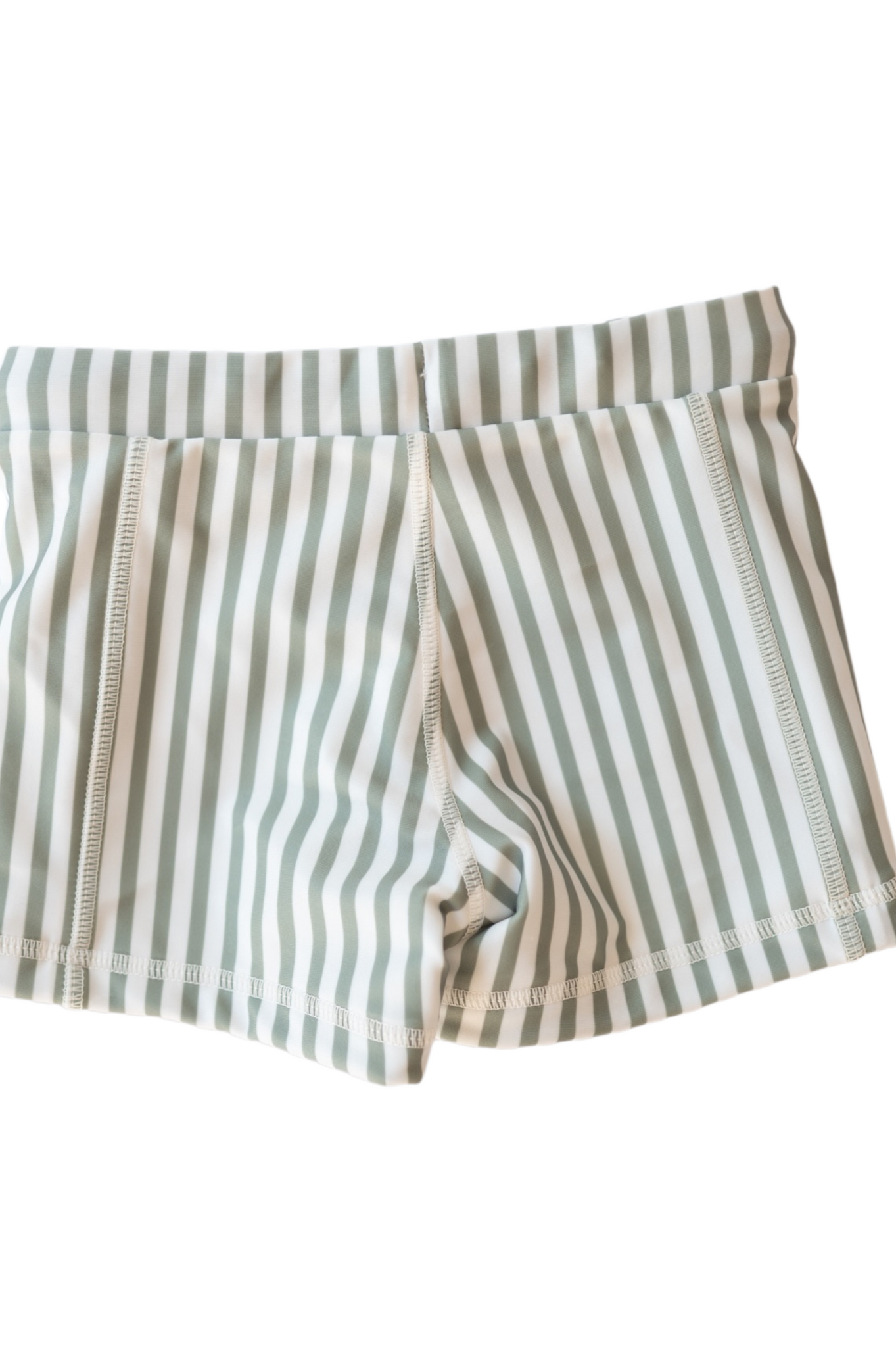 Sage Striped | Moooloolaba | Sustainable Kids Trunks