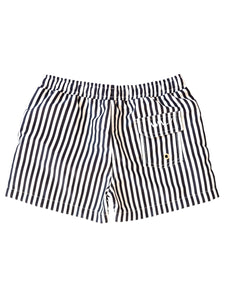 Boys Navy Striped Boardies