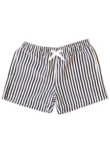 Navy Striped Board Shorts