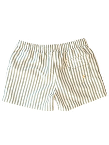 Sage striped Kids Board Shorts | Vincentia | Sustainable