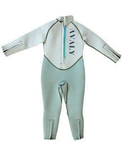 Green Striped | Kids Sustainable Wetsuit | AVALY