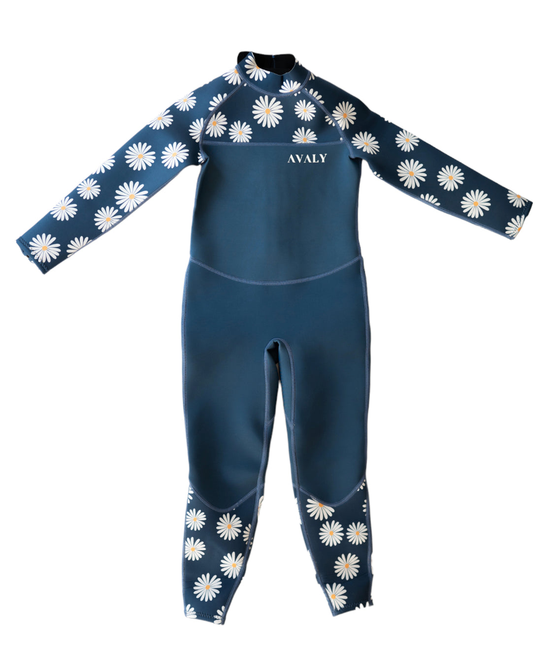 Navy Daisy | Sustainable kids wetsuit | Avaly