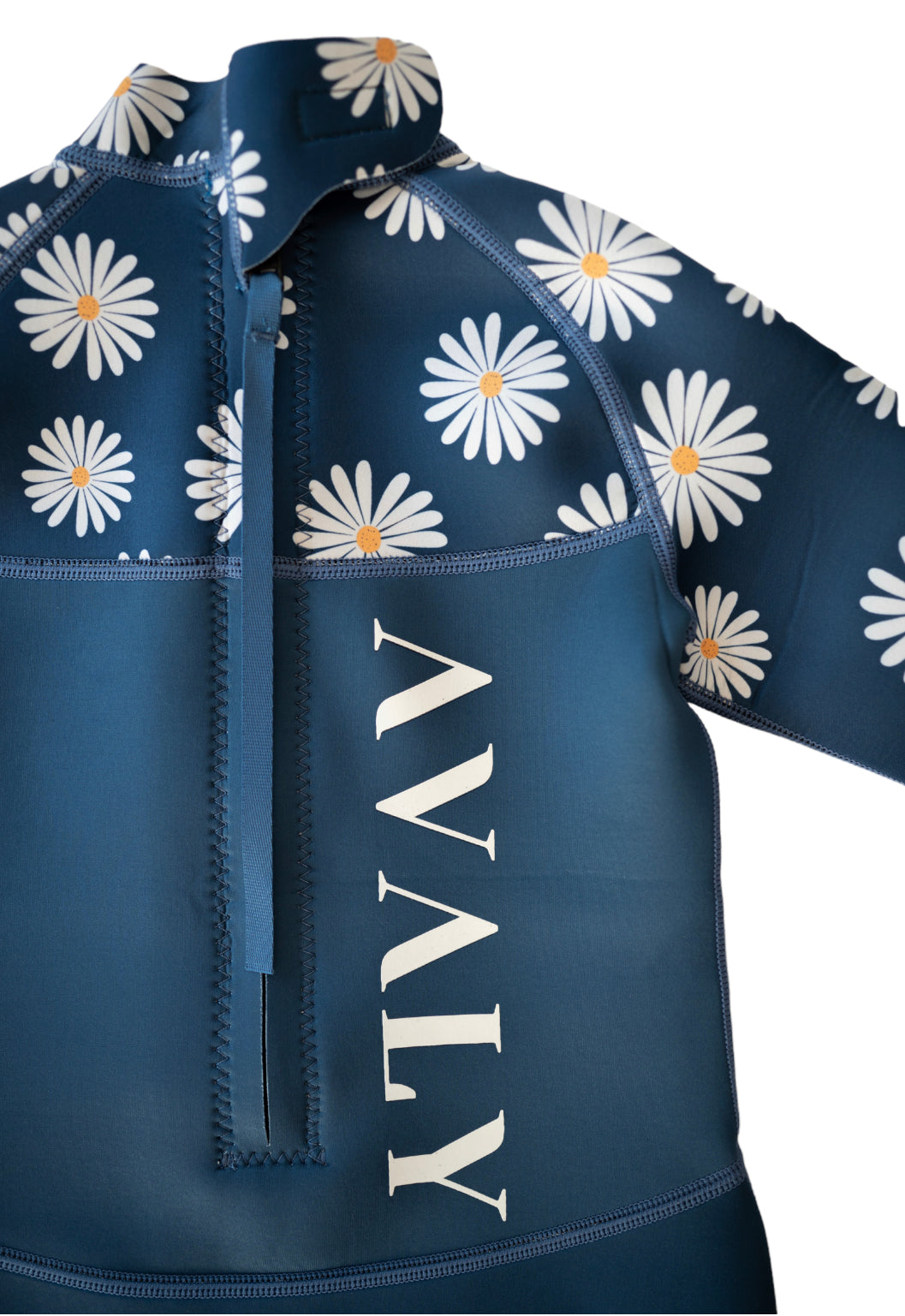 Navy Daisy | Sustainable kids wetsuit | Avaly