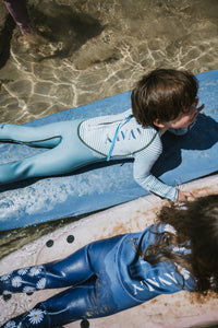 Green Striped | Kids Sustainable Wetsuit | AVALY