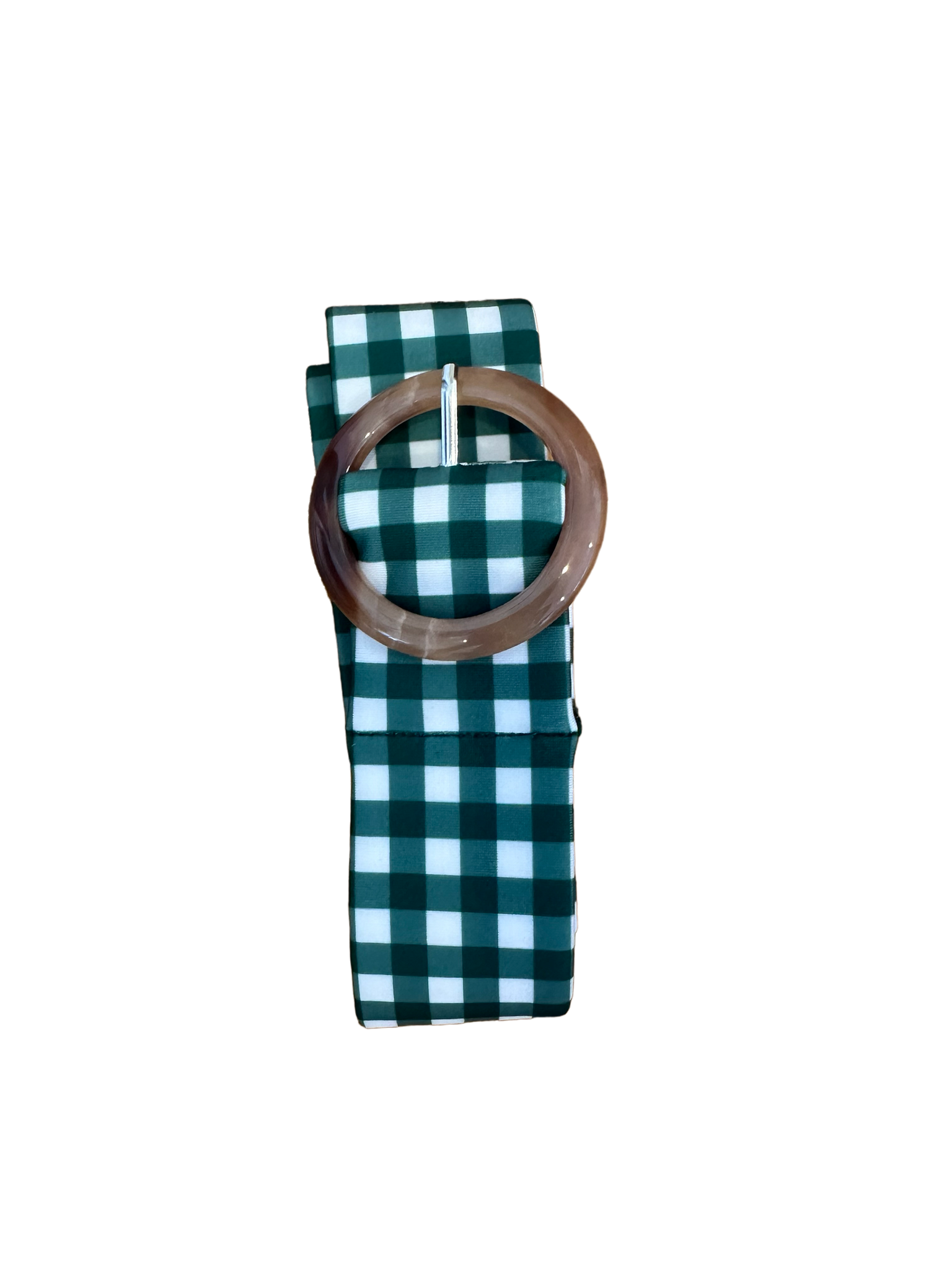 Complimetary Green Gingham belt