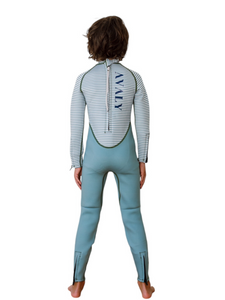 Green Striped | Kids Sustainable Wetsuit | AVALY