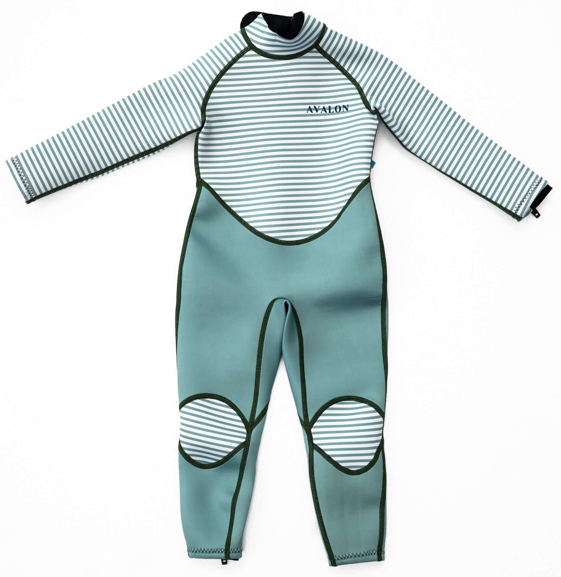 Green Striped Children's Wetsuit