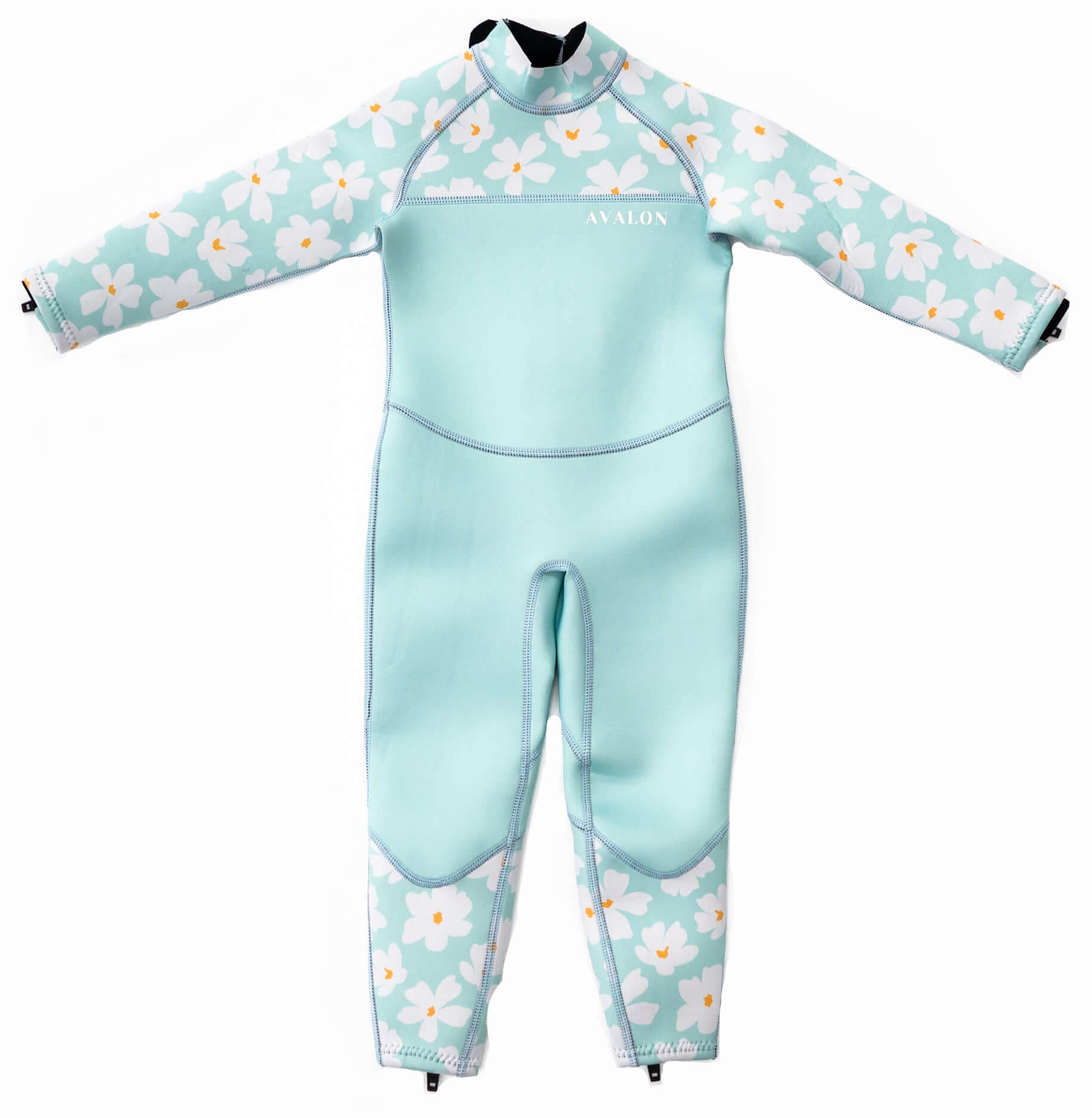 Girls Mint Flower Childrens Wetsuit