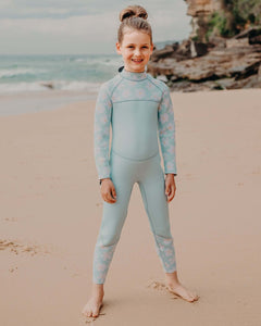 Mint Green Daisy | Tallow | Sustainable Children's Wetsuit