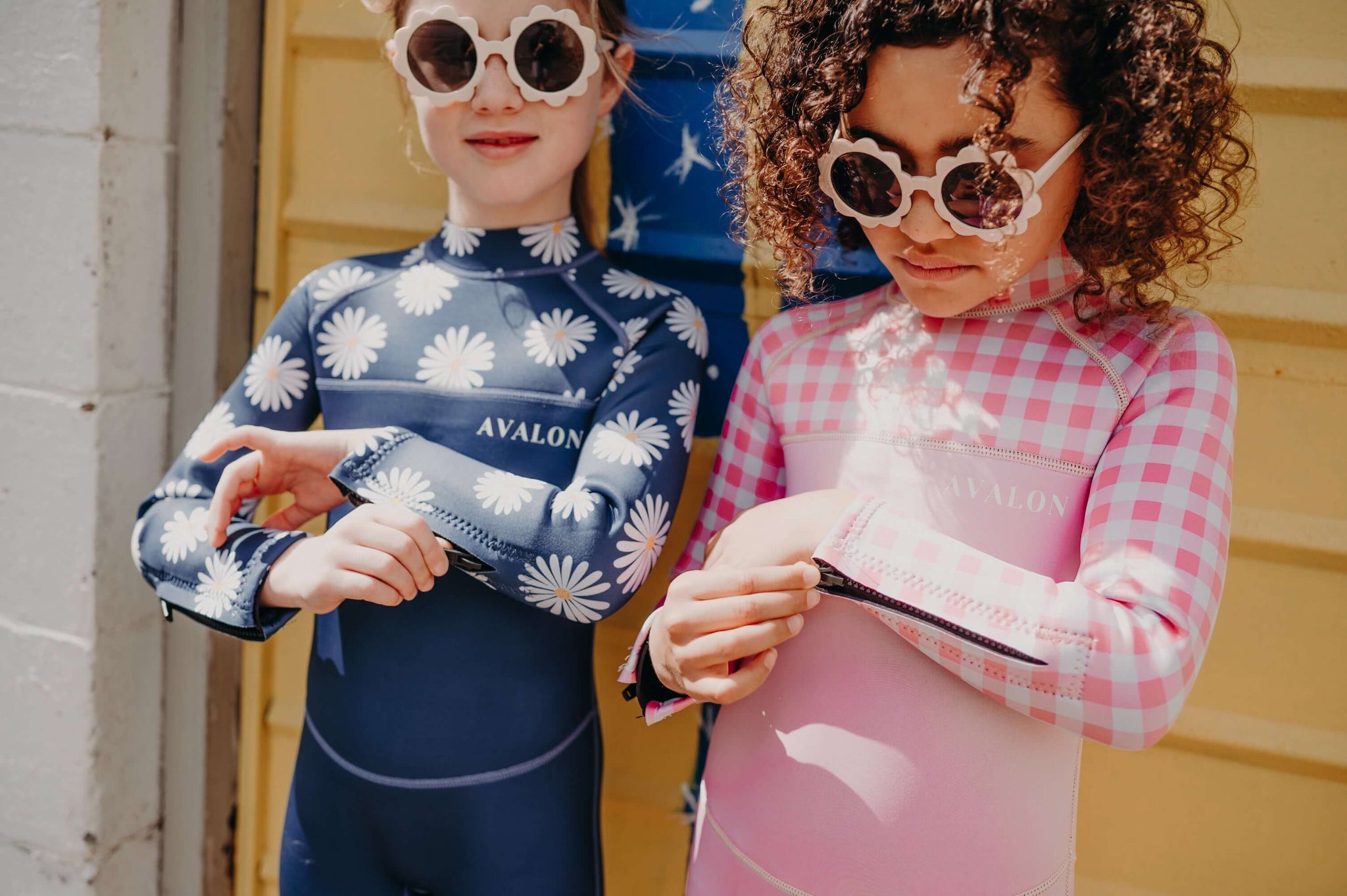 Navy Daisy | Mollymook | Sustainable Children's Wetsuit